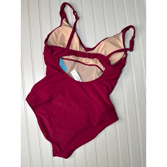 NWT Cupshe One Piece Swimsuit Cutout Tummy Control One Piece Swimsuit BUNDLE XL - Picture 5 of 7